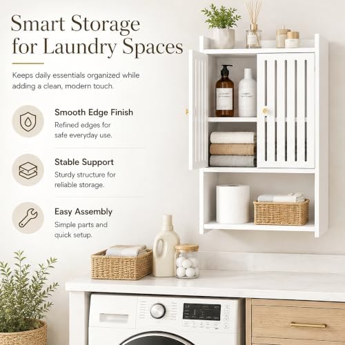 HAYOFAMY 4-Tier Wall Bathroom Storage Cabinet 7.9" D x 15.7" W x 23.6" H - Image 4
