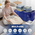 12 Pack Extra Heavy Duty Large Moving Bags with Strong Zipper & Carrying Handles, Sturdy Clothes Storage Bag Totes Bins, Packing Bags Moving Boxes College Moving Supplies, Dark Blue - 40 gal - Image 5