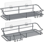 Nieifi Shower Caddy Adhesive, Shower Shelves, Shampoo Holder for Bathroom by Nieifi