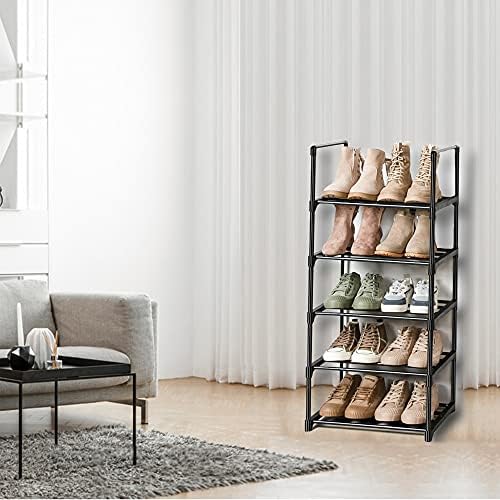 OYREL Shoe Rack, Sturdy Metal 5 Tier Narrow Shoes Organizer - Image 4
