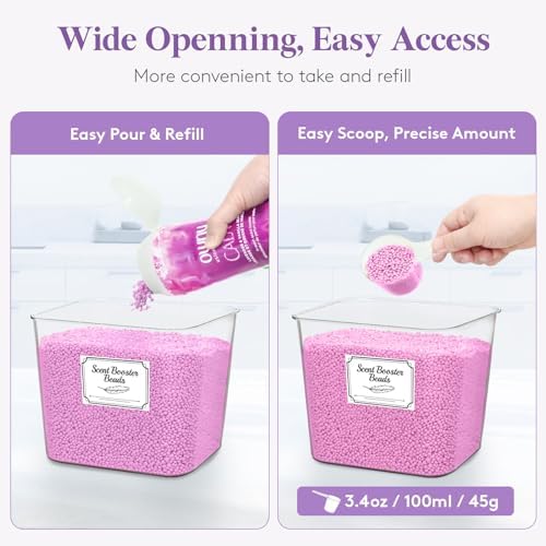 Lifewit Laundry Pods Container with Lid, 0.7 gal, Natural, 2 Pcs - Image 4