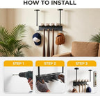 baseball bat rack - wall mounted holder - Batting Helmets rack - Image 4