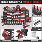 49.8" Power Tool Organizer Wall Mount,Holds 18 Cordless Drills - Image 3
