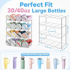 Stackable Water Bottle Organizer for Cabinet for Stanley 40 oz Tumbler - Image 2