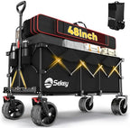 Sekey 300L Extended Collapsible Wagon, 660 lb Capacity, 48 in Long by Sekey