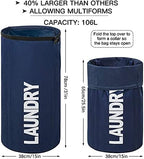 WOWLIVE Backpack Laundry Bag for College, Collapsible Hampers for Laundry - Image 2