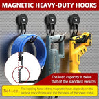 3-H Heavy Duty Magnetic Hooks,No-Drill Garage Power Tool Holder, 4 Pack - Image 3