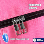 Cosy Family 12 Pack Heavy Duty Extra Large Moving Bags with Backpack Straps - Strong Handles & Zippers, Storage Totes For Space Saving, Fold Flat, Alternative to Moving Box, Pink - Image 4