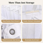 48 Pockets Over The Door Shoe Organizer, Large Mesh Hanging Shoe Rack, 6-Column Heavy Duty Shoe Storage for Sneakers and Heels, Behind Door Holder for Entryway Bedroom Dorm College, White - Image 5