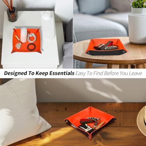 Valet Tray Organizer with Carbon Fiber Style Texture - Image 4