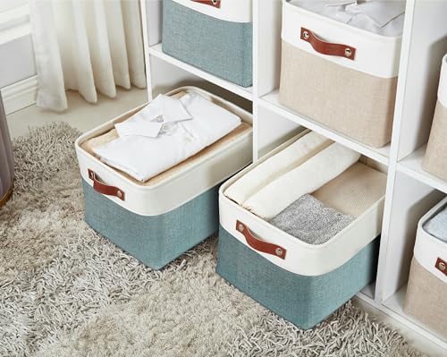 DECOMOMO Storage Bins, Large Fabric Storage Baskets for Shelves 4 Pack - Image 2