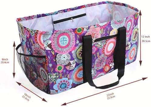 Extra Large Utility Tote Bag - Reusable Grocery Bags Foldable Heavy Duty - Image 4