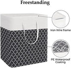 StorageRight Laundry Basket Hamper, 100L Clothes Storage, Clover Black - Image 3