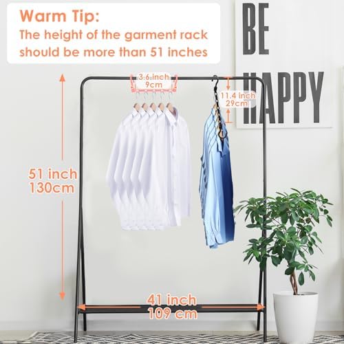 Closet Organizers and Storage, Magic Space Saving Hangers for 60 Heavy Clothes, College Dorm Room Essentials, Sturdy 360° Swivel Hooks Cascading Hanger, Bedroom Home Organization Essentials, 12 Pack - Image 6
