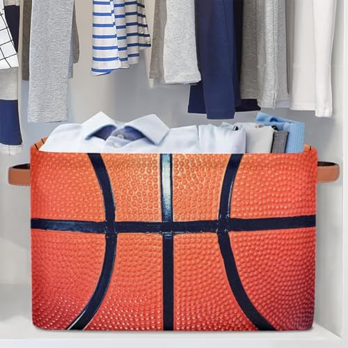 Basketball Storage Basket Toy Storage Bins Collapsible Cube Organizer - Image 5