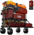 Originsure 400L Foldable Double Decker Wagon, 54" L Tailgate, 560lbs, Red by Unknown