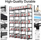 Mavivegue 9-Tier Metal Shoe Rack - Holds 50-55 Pairs, Tall Storage Shelf for Shoes, Boots, Entryway, Closet, Garage - Image 3