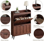 ChooChoo Shoe Storage Cabinet with 2 Flip Drawers - Image 3