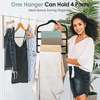 Velvet Hangers Space Saving Non Slip Pant Velvet Hangers Multi Layer Hanger - Image 2