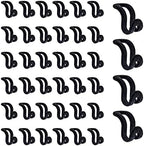 WARMBUY Velvet Cascading Hanger Connector Hooks Organizer, Black, 40 Pack by WARMBUY