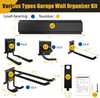 KOFANI 48IN 700LB Heavy Duty Garage Tool Organizer Wall Mount Storage Rack - Image 2
