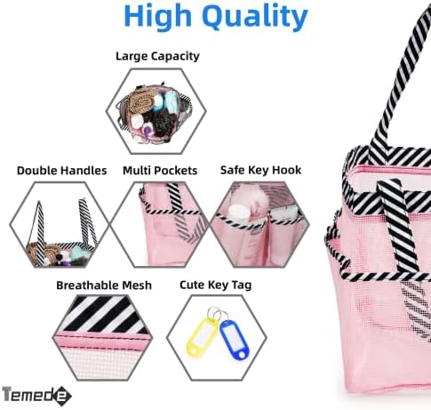Temede Mesh Shower Caddy Portable for College Dorm Room Essentials - Image 3