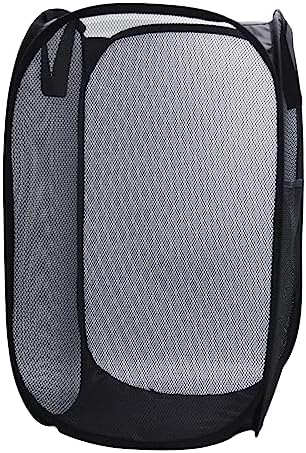 Sturdy Mesh Laundry Hamper Basket Bag,collapsible Pop up for Laundry Room by HONOMA