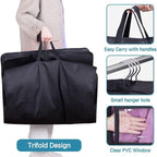 KIMBORA 60" Dress Garment Bags for Hanging Clothes Travel, Gusseted Garment Bags for Closet Storage with Handles for Long Gowns, Coats（3 Packs） - Image 4