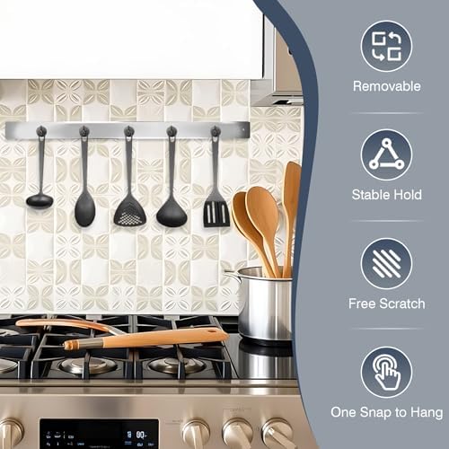 Neosmuk Magnetic Hooks Steel Tube Design for Cruise,40lb+ Gunmetal,10 Pack - Image 4