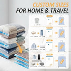 Travel Vacuum Storage Bags with Rechargeable Cordless USB Pump, 22 Combo - Image 4