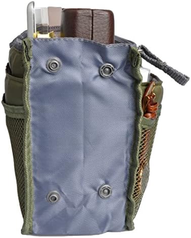 Vercord Purse Organizer Insert for Handbags Bag Organizers Inside Tote Pocketbook Women Nurse Nylon 13 Pockets Army Green Medium - Image 5