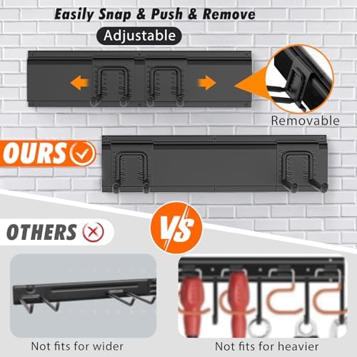 Housolution Garage Wall Organizer 64 Inch - 18Pack Carries 570 lbs - Image 4
