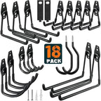 HUPBIPY 18 Pack Garage Hooks Heavy Duty, Wall Mount Ladder Hooks by HUPBIPY