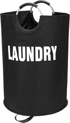Maxsilan 160L XX-Large Laundry Basket Bag, Collapsible Tall Hamper, Black by Maxsilan