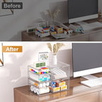 Stackable Storage Drawers, Acrylic Organizers,7 Drawers - Image 5