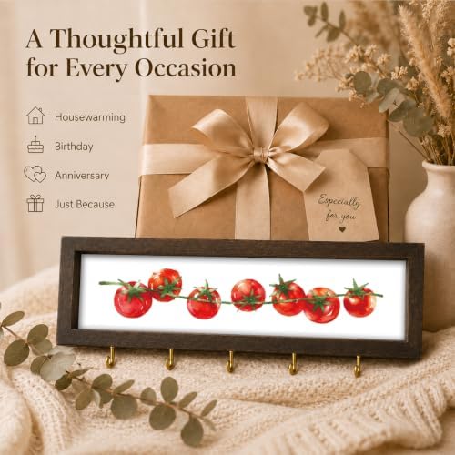 Tomato Key Holder Wall Mount, Farmhouse Hanging Kitchen Shelf - Image 6