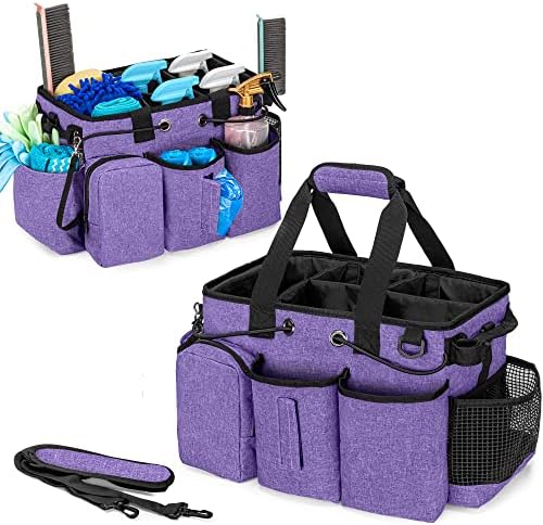 LoDrid Large Professional Cleaning Caddy with Detachable Divider, Purple by LoDridDirect