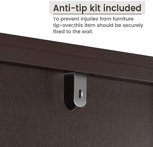 Over The Toilet Cabinet for Bathroom Storage, Over Toilet Storage Cabinet, Above Toilet Storage with 2 Doors and Adjustable Shelf Space Saver Cabinet Over Toilet Bathroom Organizer (Espresso) - Image 6