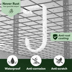 Thickened Bike Hooks for Garage Ceiling Rack,S Hooks for Hanging Bike,White - Image 5