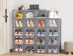 HOMIDEC XL Clear Shoe Storage Boxes, Stackable Shoe Organizer for Closet - Image 6