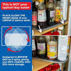 Mighty Susan 1-Tier Lazy Susan Organizer for Cabinet, Steel Reinforced - Image 2
