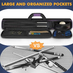 PEKREWS Pool Cue Case, Pool Stick Case 2x2 with 2 Accessories Pockets - Image 5