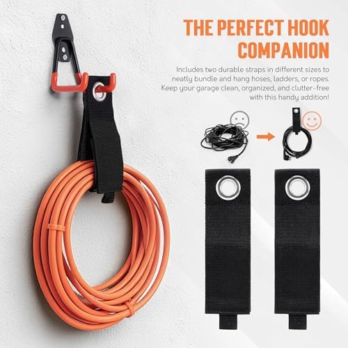 TONDA Garage Hooks, 20 Pack Wall Storage Hooks for Bike, Ladder and Tools - Image 6