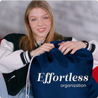 Handy Laundry XL Nylon Laundry Bag 30"x40", 60 lb Capacity, Navy Blue - Image 3