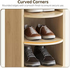 YATINEY 9-Tier Tall Shoe Rack, Wooden Shoe Storage Organizer, Narrow Shoe Cabinet with Removable Shelves for Small Spaces, Holds 9 Pairs of Shoes, for Entrance, Hallway, Natural SS02NL - Image 5