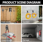 3-H Garage Wall Hooks 46 Pack,Garage Hooks Heavy Duty,Garage Storage Hooks for Hanging and Organizing Garden,Lawn,Yard Tools,Chairs,Ladders,Weed Eater,Shovel,Blower(Red) - Image 6
