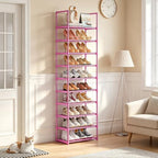 OYREL Metal Shoe Rack,Sturdy Stackable Shoes Organizer - Image 2