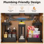 Sevenblue 3-Pack 2-Tier L-Shaped Under Sink Organizers with Sliding Drawers - Image 3