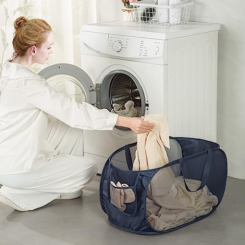 Sturdy Mesh Laundry Hamper Basket Bag,collapsible Pop up for Laundry Room - Image 2