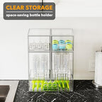 SpaceAid Bottle Storage Organizer Baby - Acrylic Bottles Station Organizer Container, Stackable Clear Drawers for Countertop, Vanity, Bathroom, Cabinet, Pantry Organization, 5 Pack, 2S2M1L, 15.4"H - Image 5